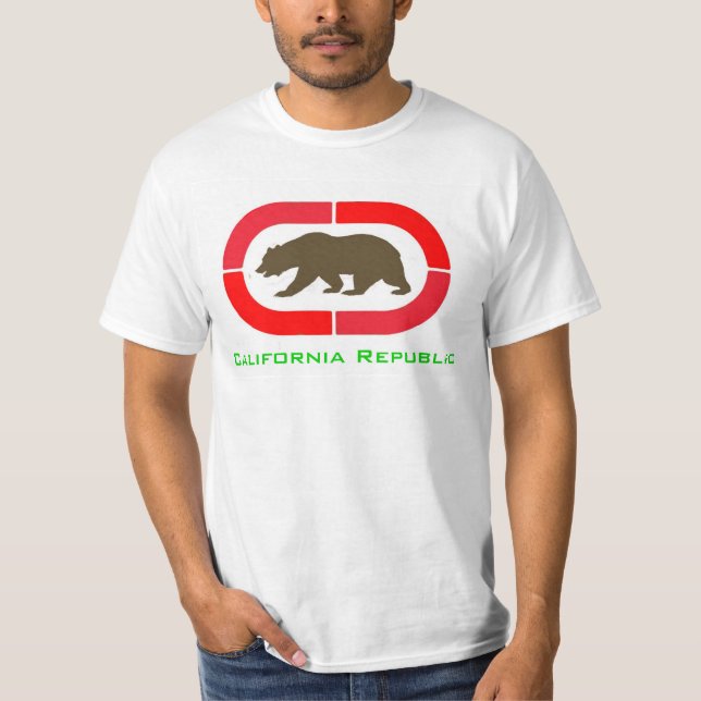 T-shirt de drapeau de la Californie (Devant)
