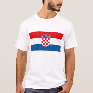 T-shirt de drapeau de la Croatie