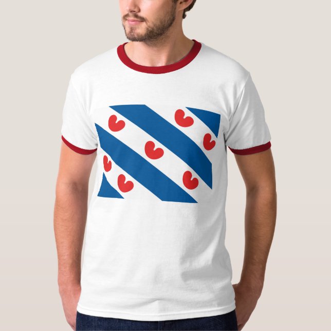T-shirt de drapeau de la Frise (Devant)