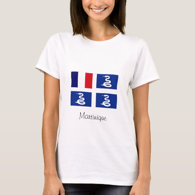 T-shirt de drapeau de la Martinique (Devant)