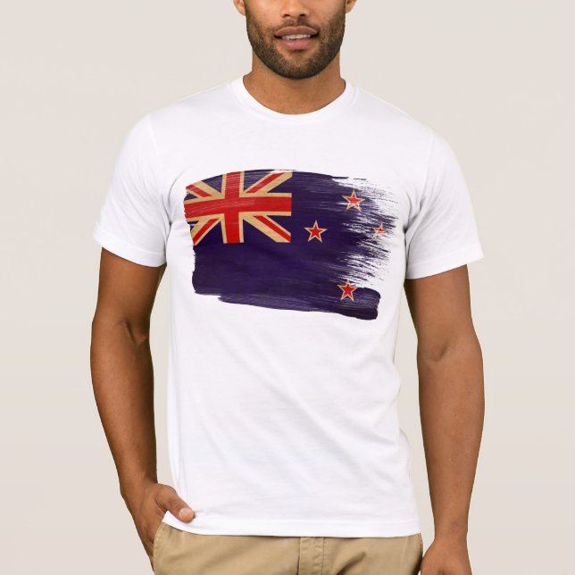 T-shirt de drapeau de la Nouvelle Zélande (Devant)