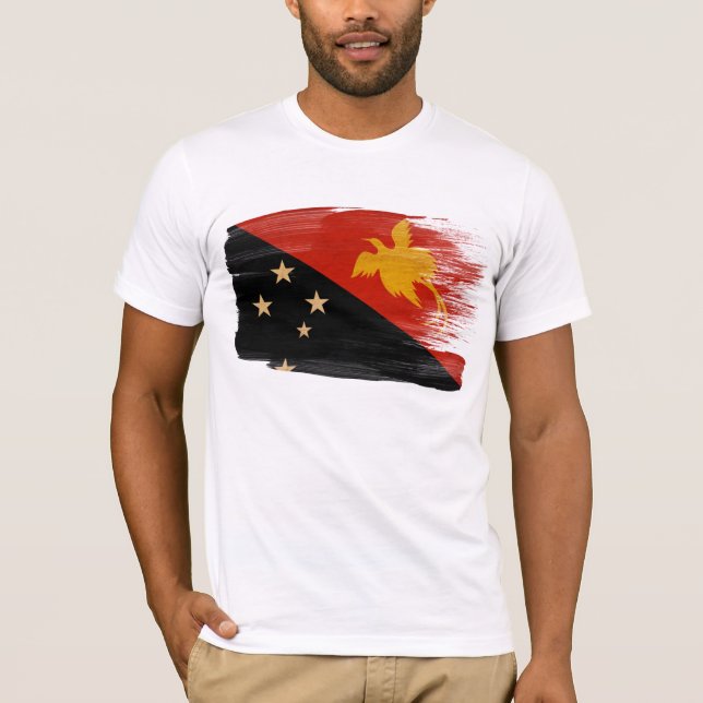 T-shirt de drapeau de la Papouasie-Nouvelle-Guinée (Devant)