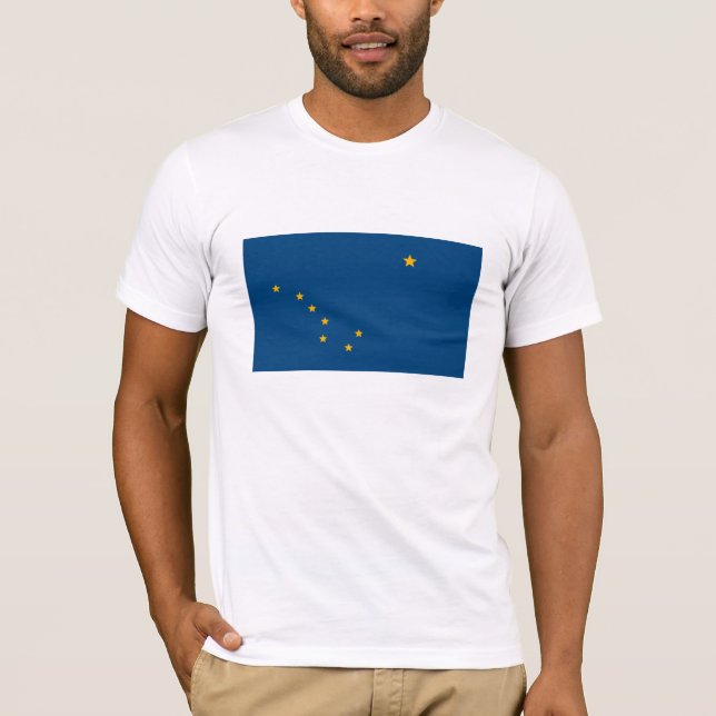 T-shirt de drapeau de l'Alaska (Devant)