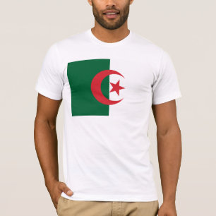 T-shirt de drapeau de l'Algérie