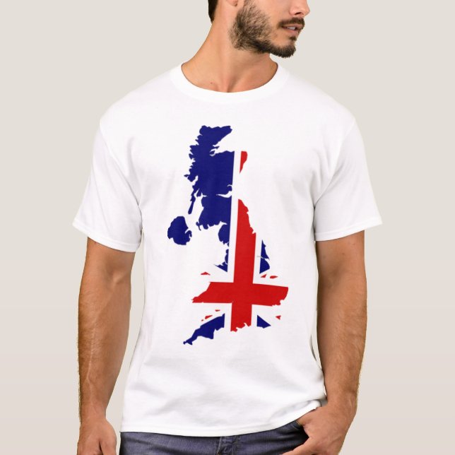 T-SHIRT DE DRAPEAU DE L'ANGLETERRE (Devant)
