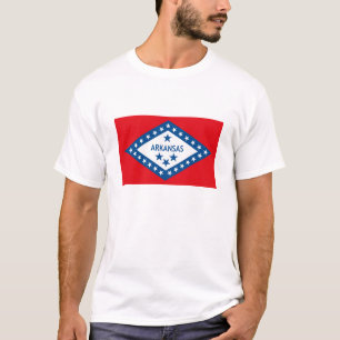 T-shirt de drapeau de l'Arkansas