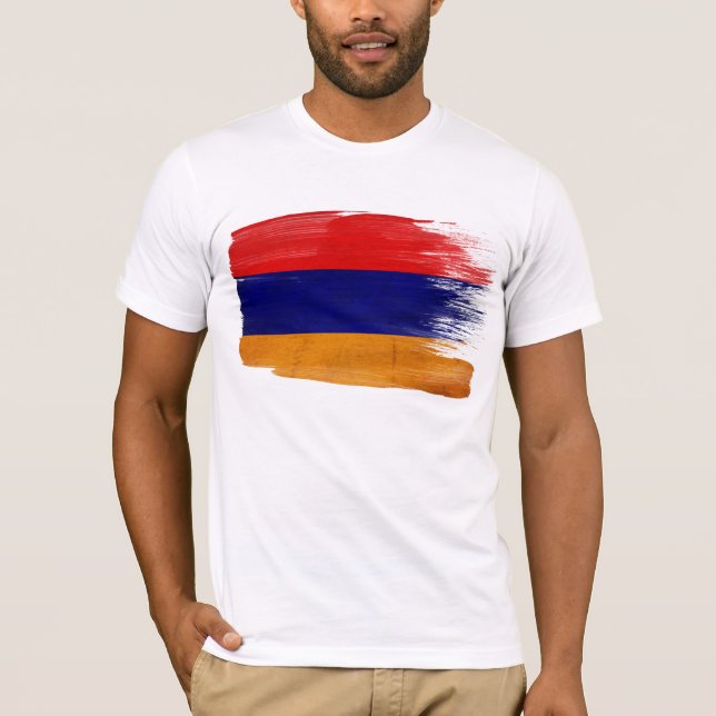 T-shirt de drapeau de l'Arménie (Devant)