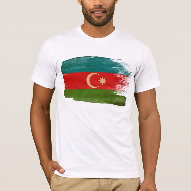 T-shirt de drapeau de l'Azerbaïdjan (Devant)