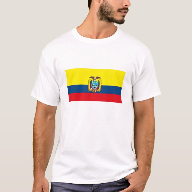 T-shirt de drapeau de l'Equateur (Devant)