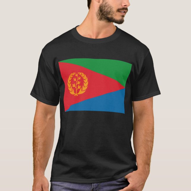 T-shirt de drapeau de l'Érythrée (Devant)