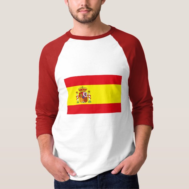 T-shirt de drapeau de l'Espagne (Devant)