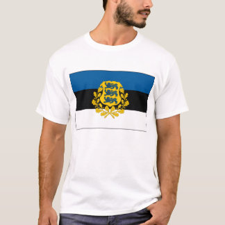 T-shirt de drapeau de l'Estonie