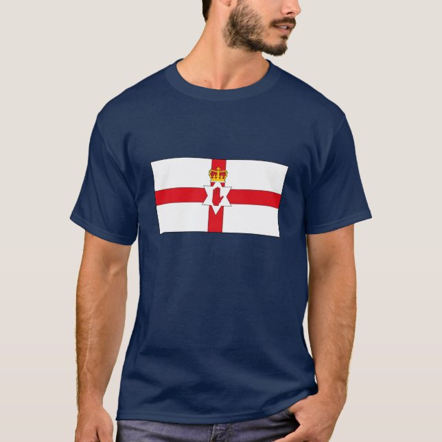 T-shirt de drapeau de l'Irlande du Nord (Devant)