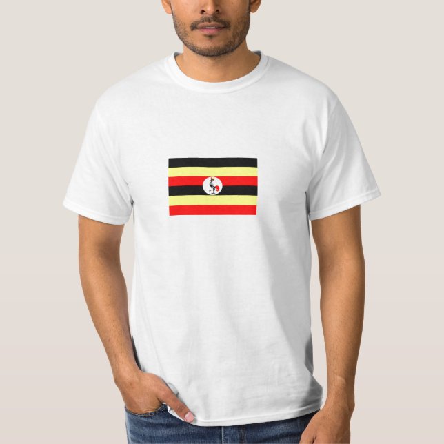 T-shirt de drapeau de l'Ouganda (Devant)