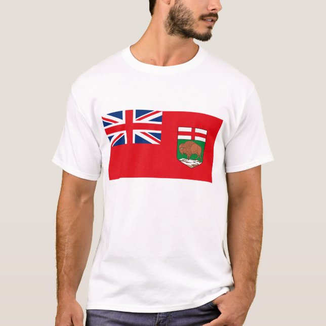 T-shirt de drapeau de Manitoba (Devant)