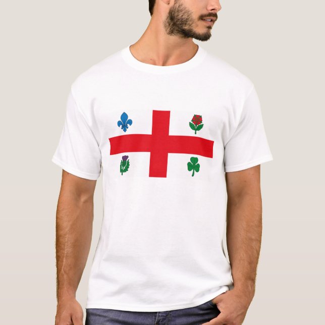 T-shirt de drapeau de Montréal (Devant)