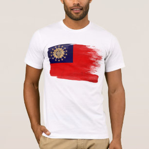 T-shirt de drapeau de Myanmar