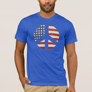 T-shirt de drapeau de paix - signe de paix de