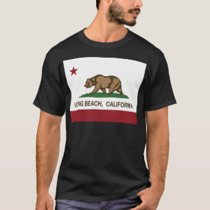 T-shirt de drapeau de République de Long Beach la