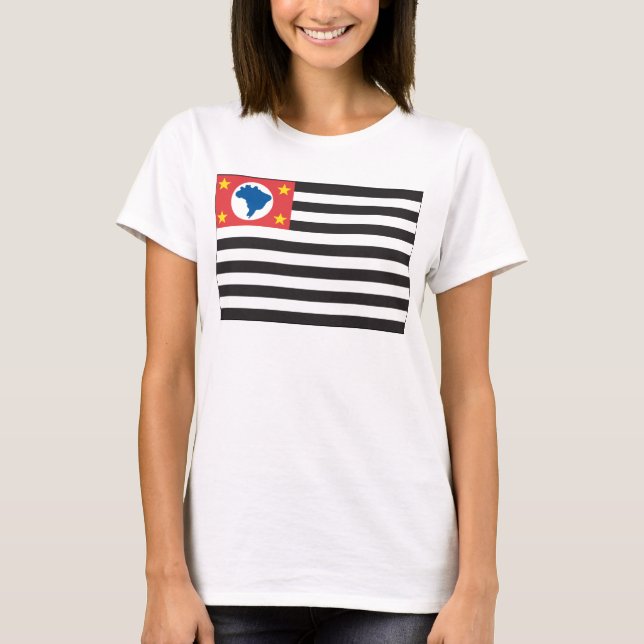T-shirt de drapeau de Sao Paulo (Devant)