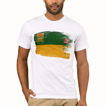 T-shirt de drapeau de Saskatchewan