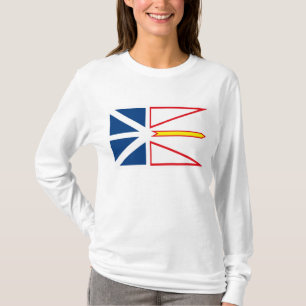 T-shirt de drapeau de Terre-Neuve