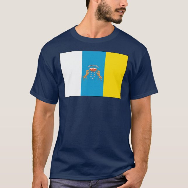 T-shirt de drapeau des Îles Canaries (Devant)