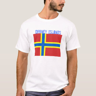 T-shirt de drapeau des Îles d'Orkney