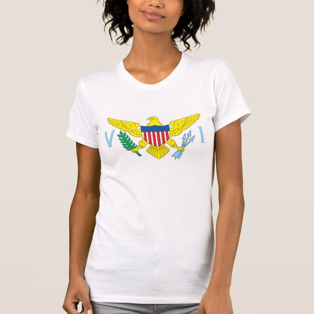 T-shirt de drapeau des Îles Vierges américaines (Devant)