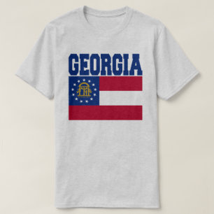 T-shirt de drapeau d'état de la Géorgie