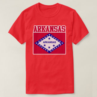 T-shirt de drapeau d'état de l'Arkansas