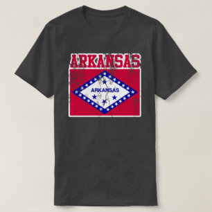T-shirt de drapeau d'état de l'Arkansas