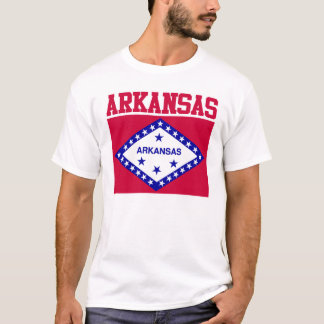 T-shirt de drapeau d'état de l'Arkansas