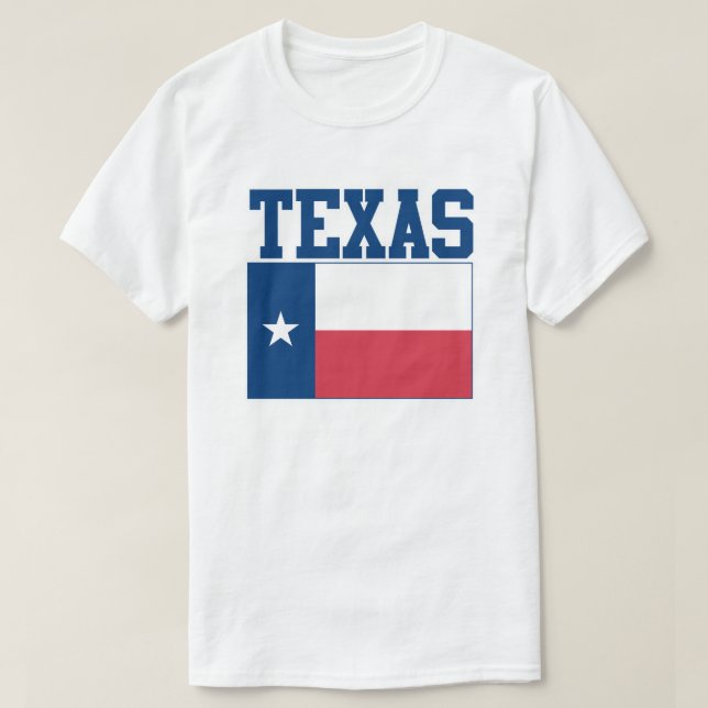 T-shirt de drapeau d'état du Texas (Design devant)