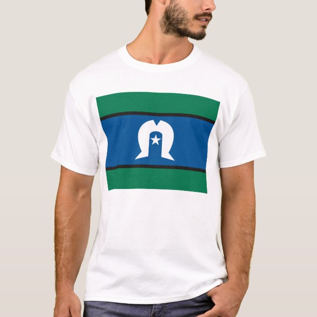 T-shirt de drapeau d'îles de détroit de Torres (Devant)