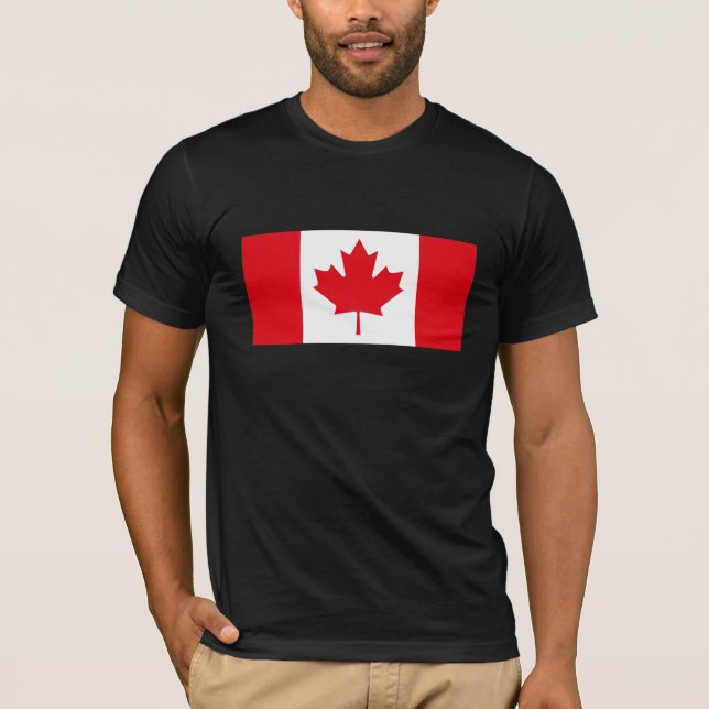 T-shirt de drapeau du Canada (Devant)
