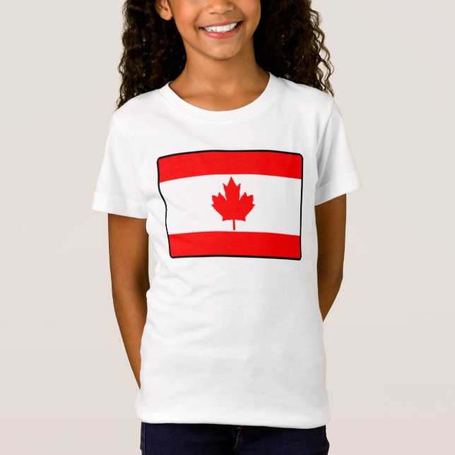 T-shirt de drapeau du Canada (Devant)