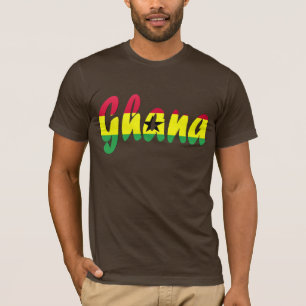 T-shirt de drapeau du Ghana
