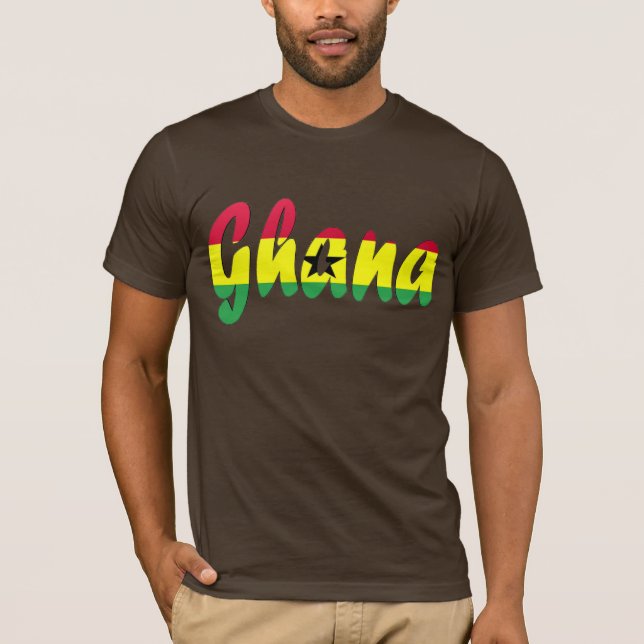 T-shirt de drapeau du Ghana (Devant)