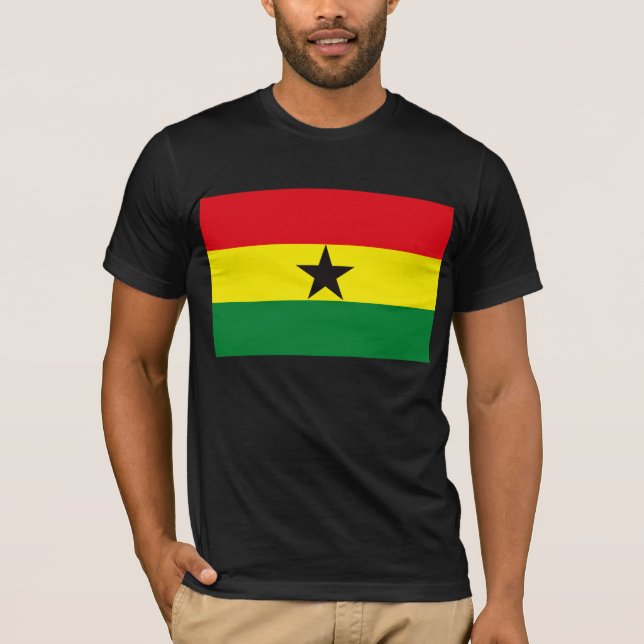 T-shirt de drapeau du Ghana (Devant)