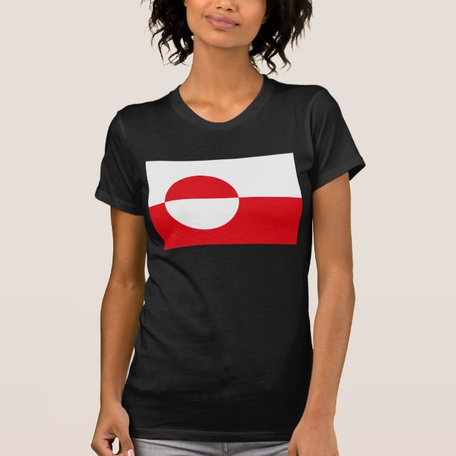 T-shirt de drapeau du Groenland (Devant)