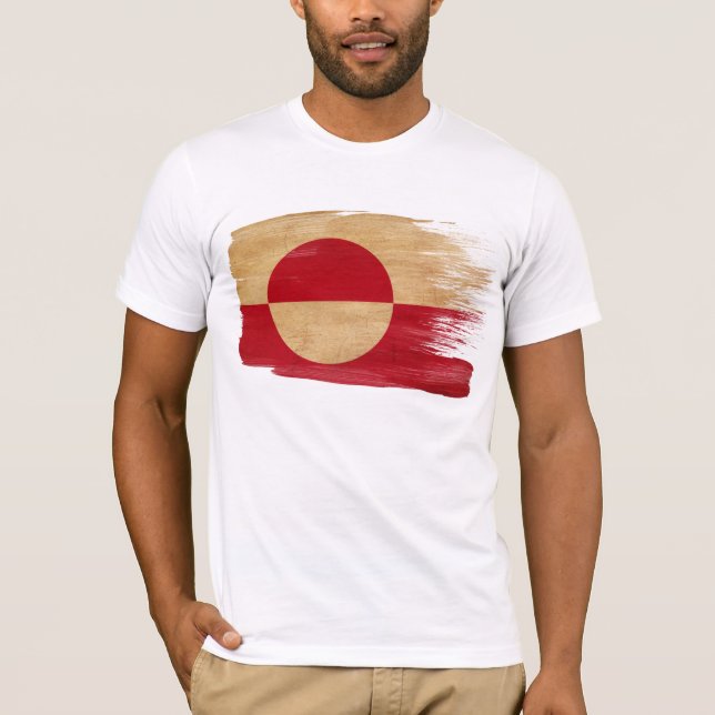 T-shirt de drapeau du Groenland (Devant)