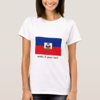 T-shirt de drapeau du Haïti