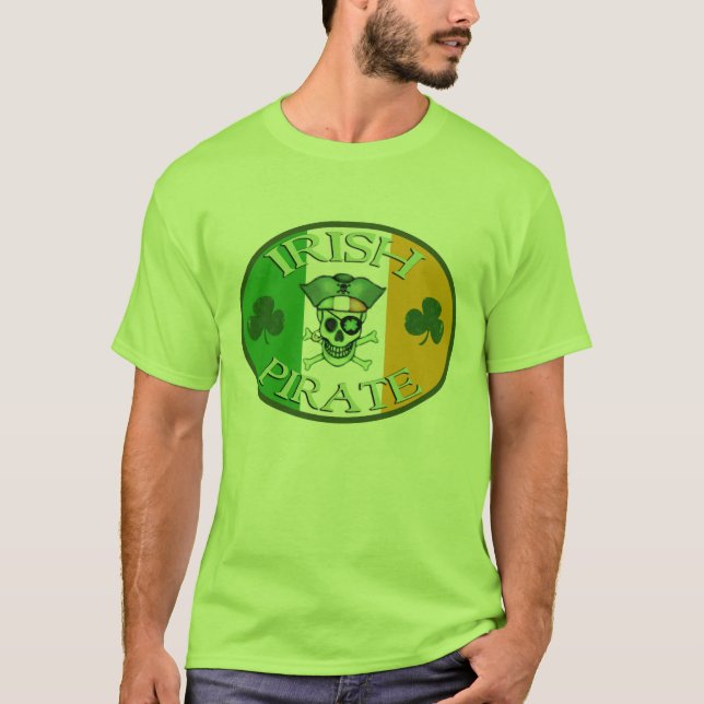 T-shirt de drapeau du jour de St Patrick irlandais (Devant)