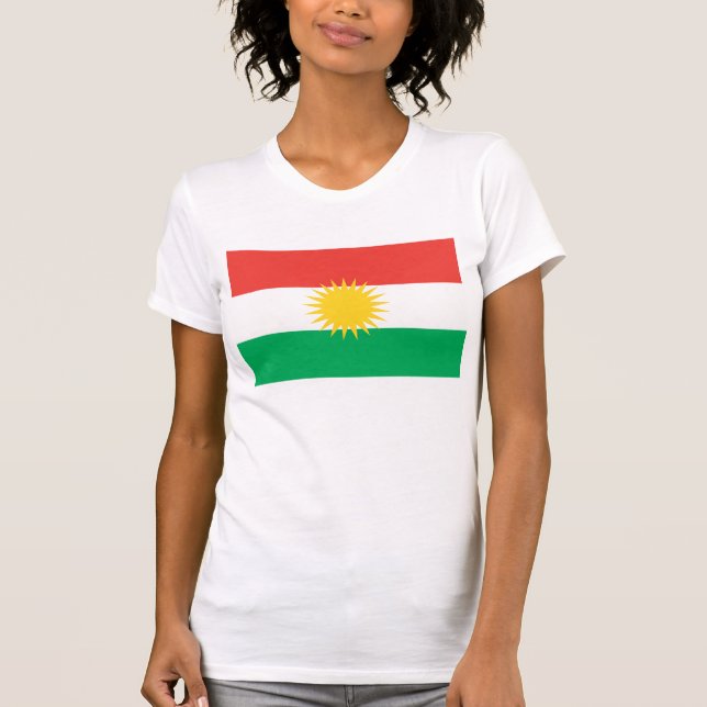 T-shirt de drapeau du Kurdistan (Devant)