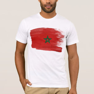 T-shirt de drapeau du Maroc