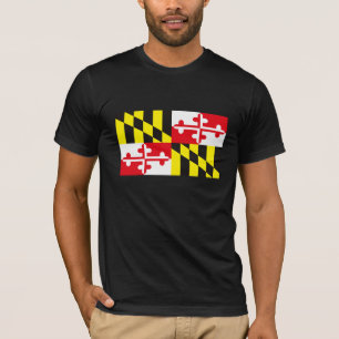 T-shirt de drapeau du Maryland