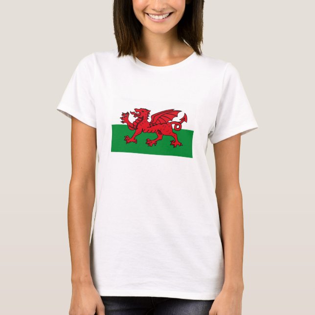 T-shirt de drapeau du Pays de Galles (Devant)