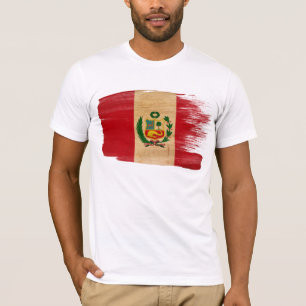 T-shirt de drapeau du Pérou