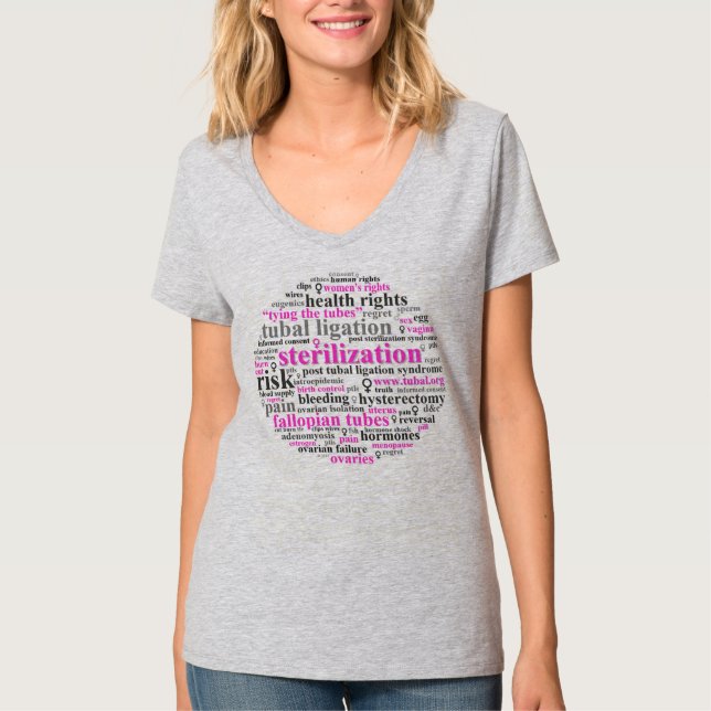 T-shirt de "droites de santé de la stérilisation" (Devant)